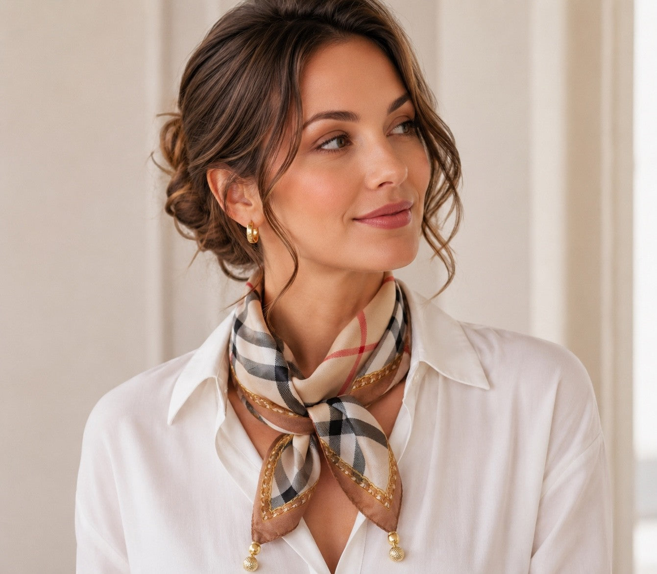 Foulard aimanté