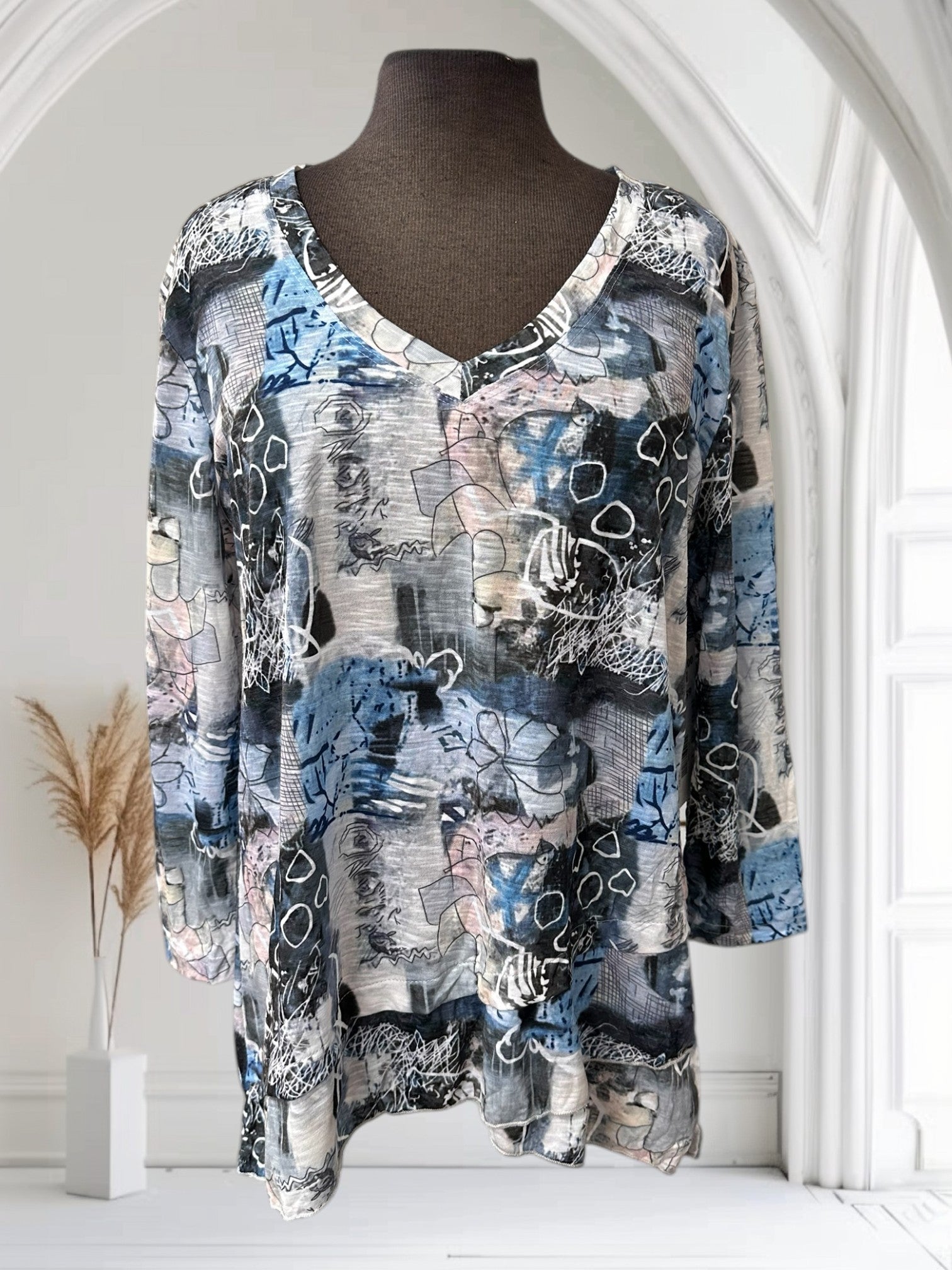 Chandail encolure en v Tango Mango (motif)