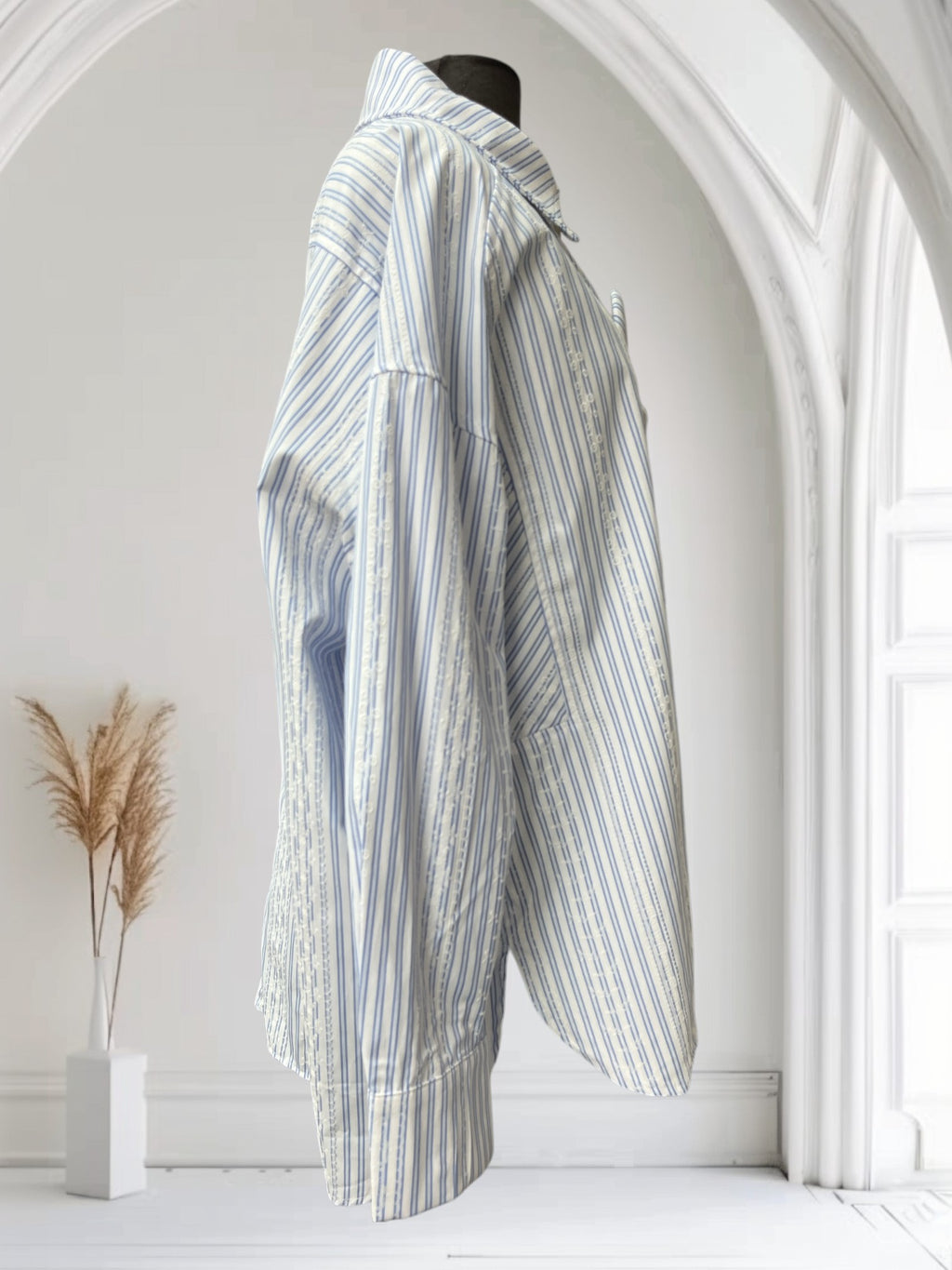 Blouse rayé avec gros boutons