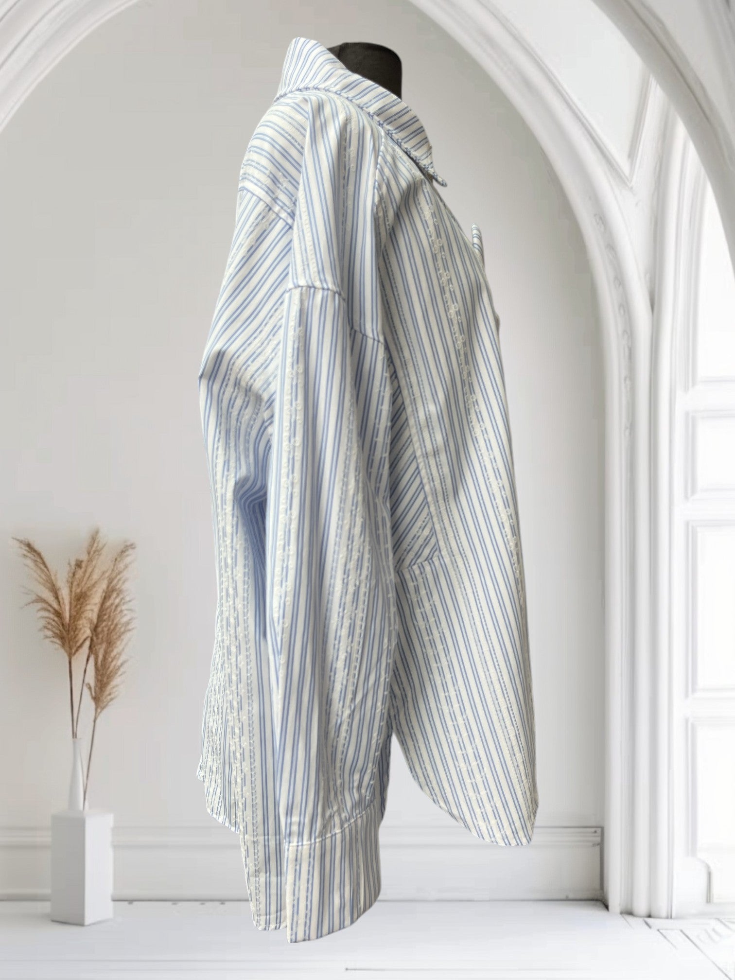 Blouse rayé avec gros boutons