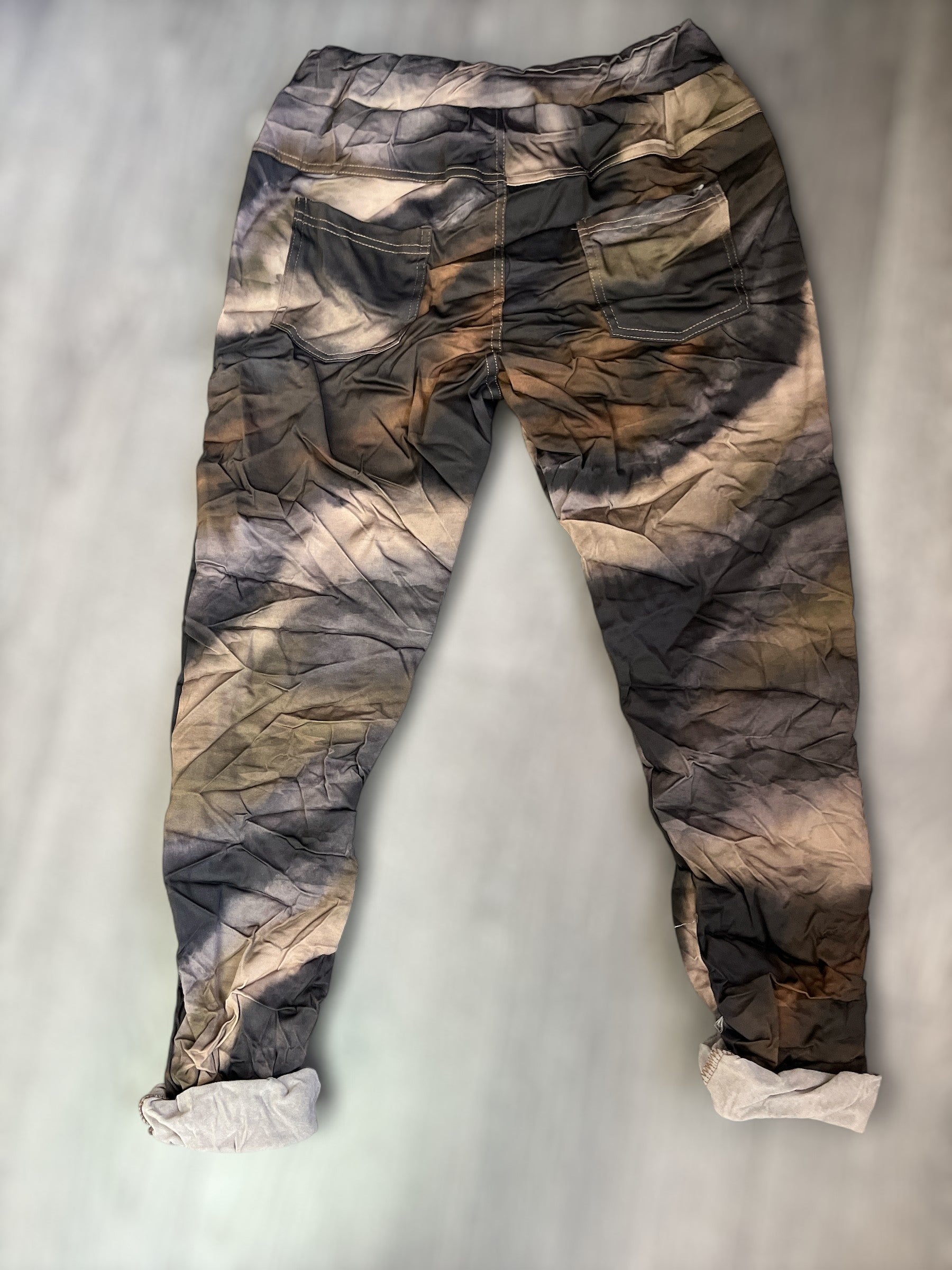 Pantalon brun tacheté