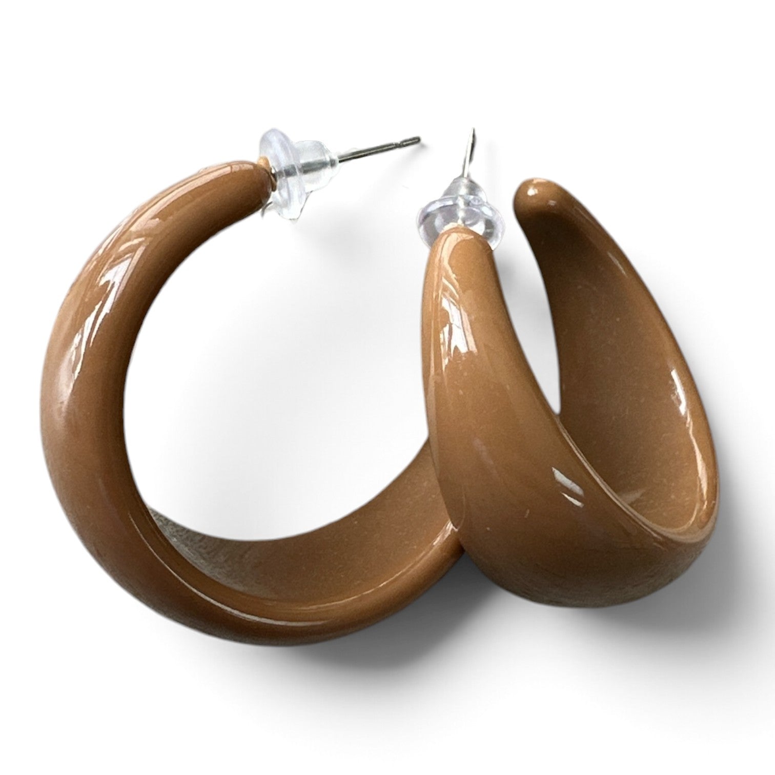 Boucle d'oreille (anneaux brunes)