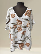 Chandail/blouse fleuris
