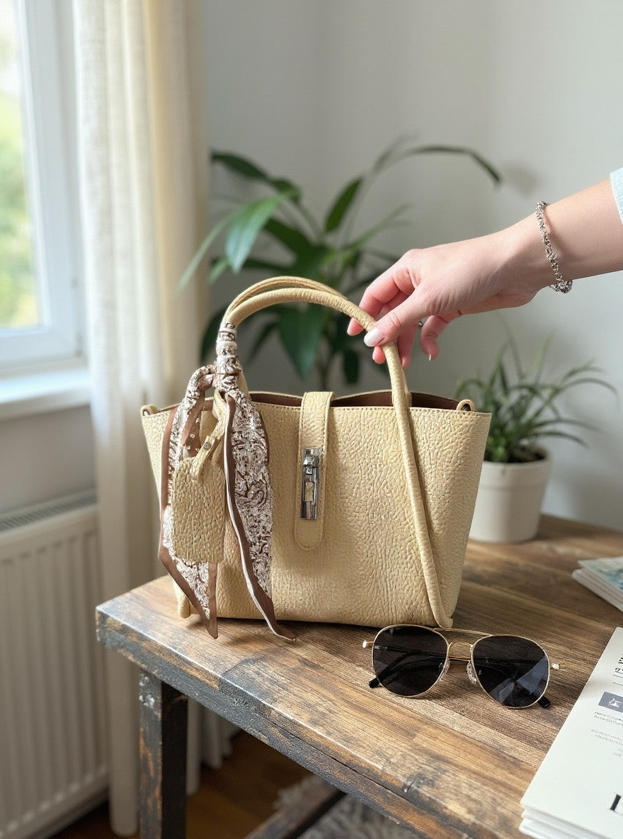Sac à main avec foulard