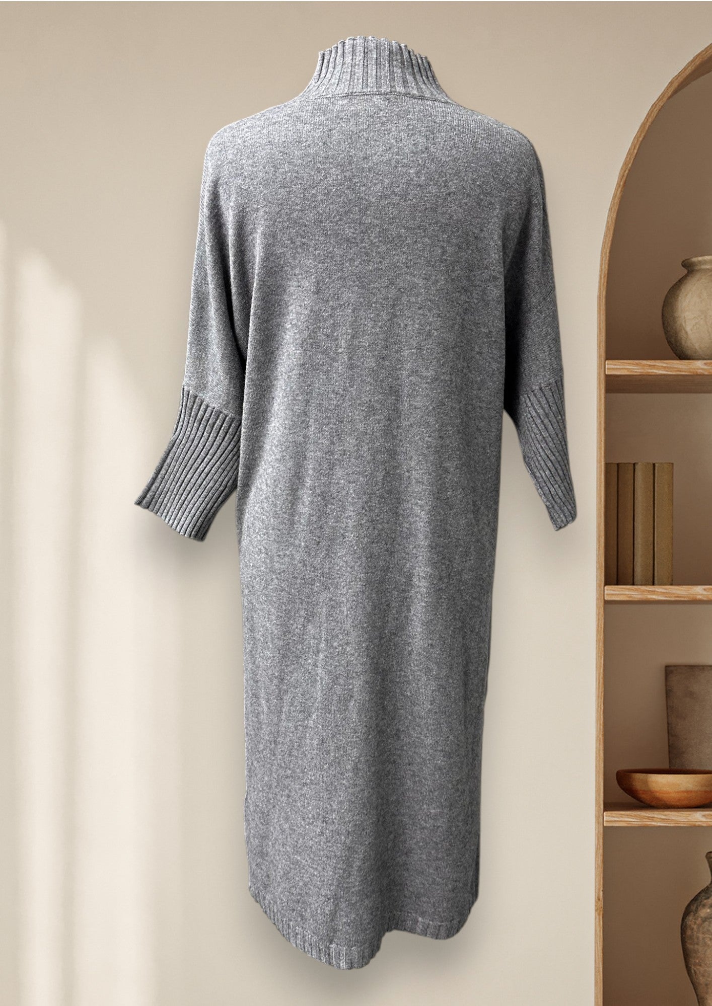 Robe à mock neck