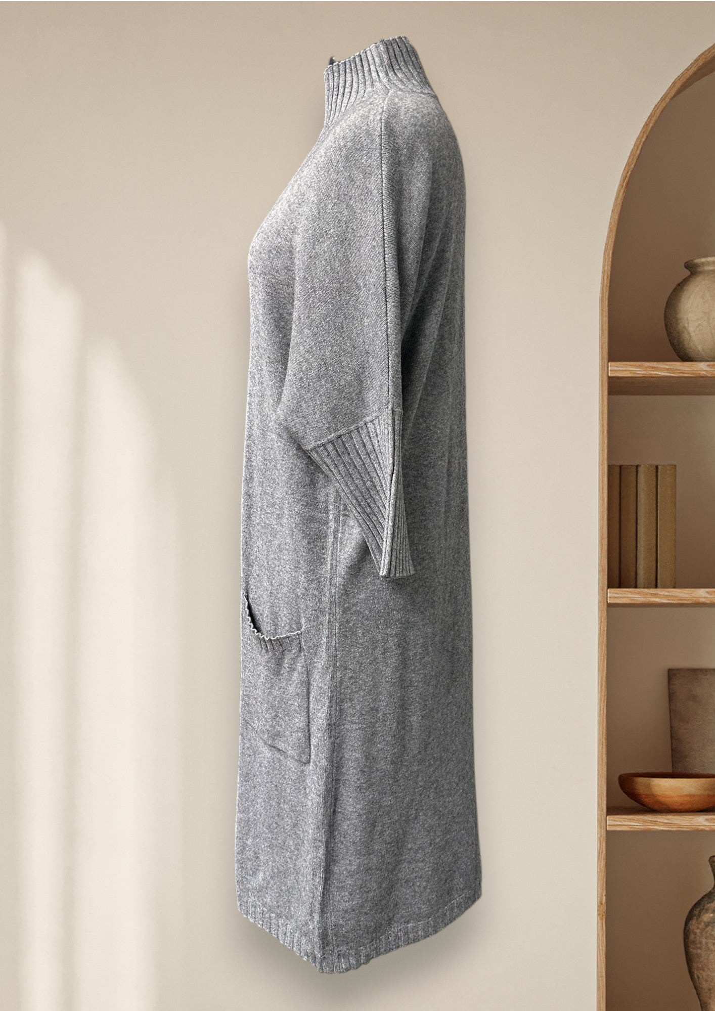 Robe à mock neck