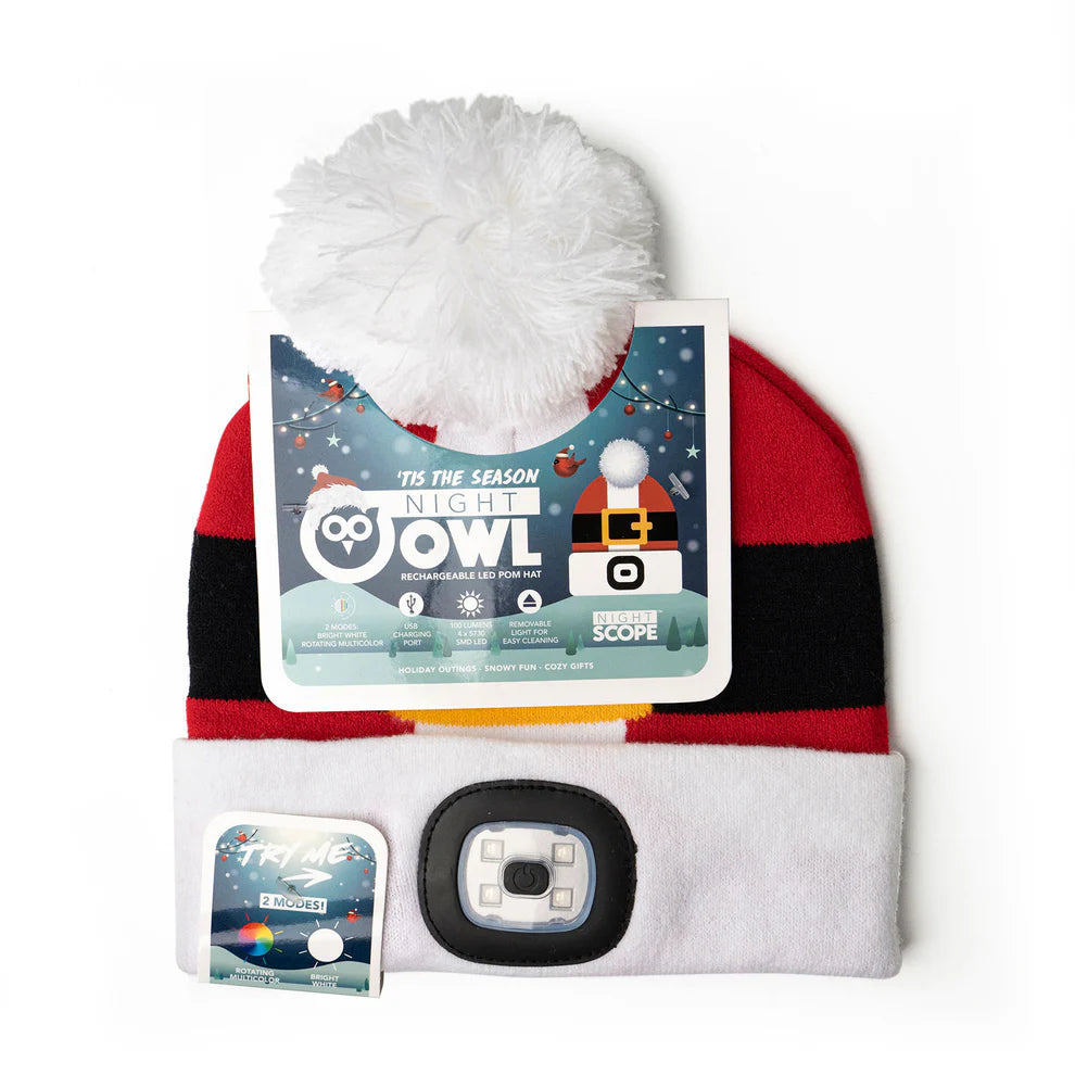 Tuque de Noël pour enfants avec lumière DEL