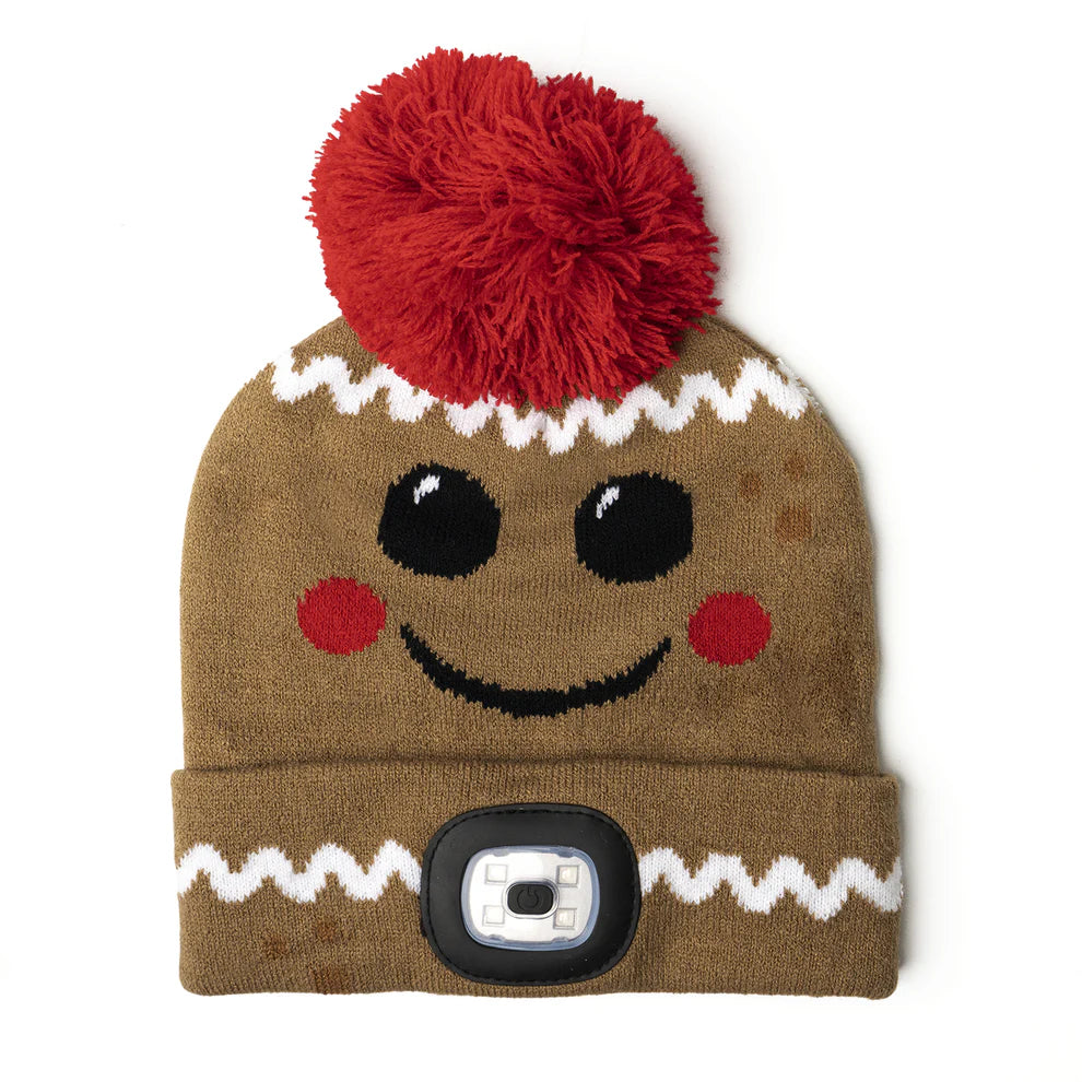 Tuque de Noël pour enfants avec lumière DEL