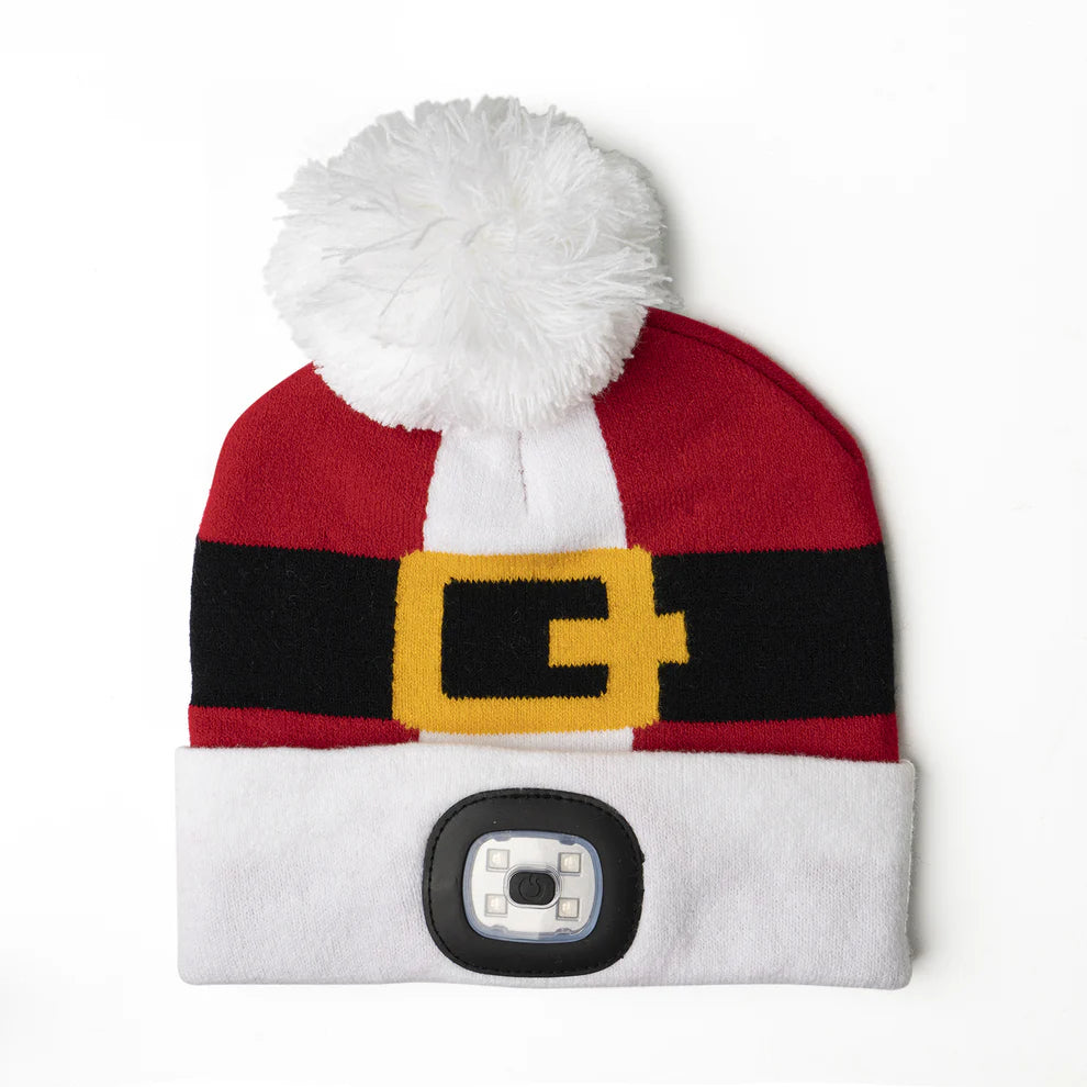 Tuque de Noël pour enfants avec lumière DEL