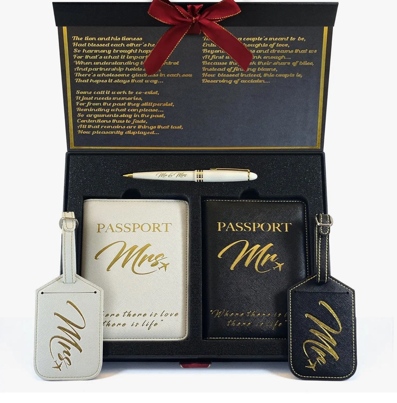 Nouveauté Ensemble de Luxe Mr & Mrs Pour Voyage 2024