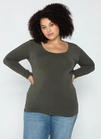 Chandail Manches Longues - COL V (C'est Moi TAILLE +)