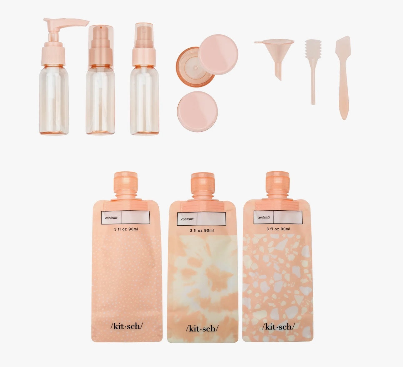 Nouveauté Kit de Voyage  de Soin  Réutilisable 11 pièces 2024