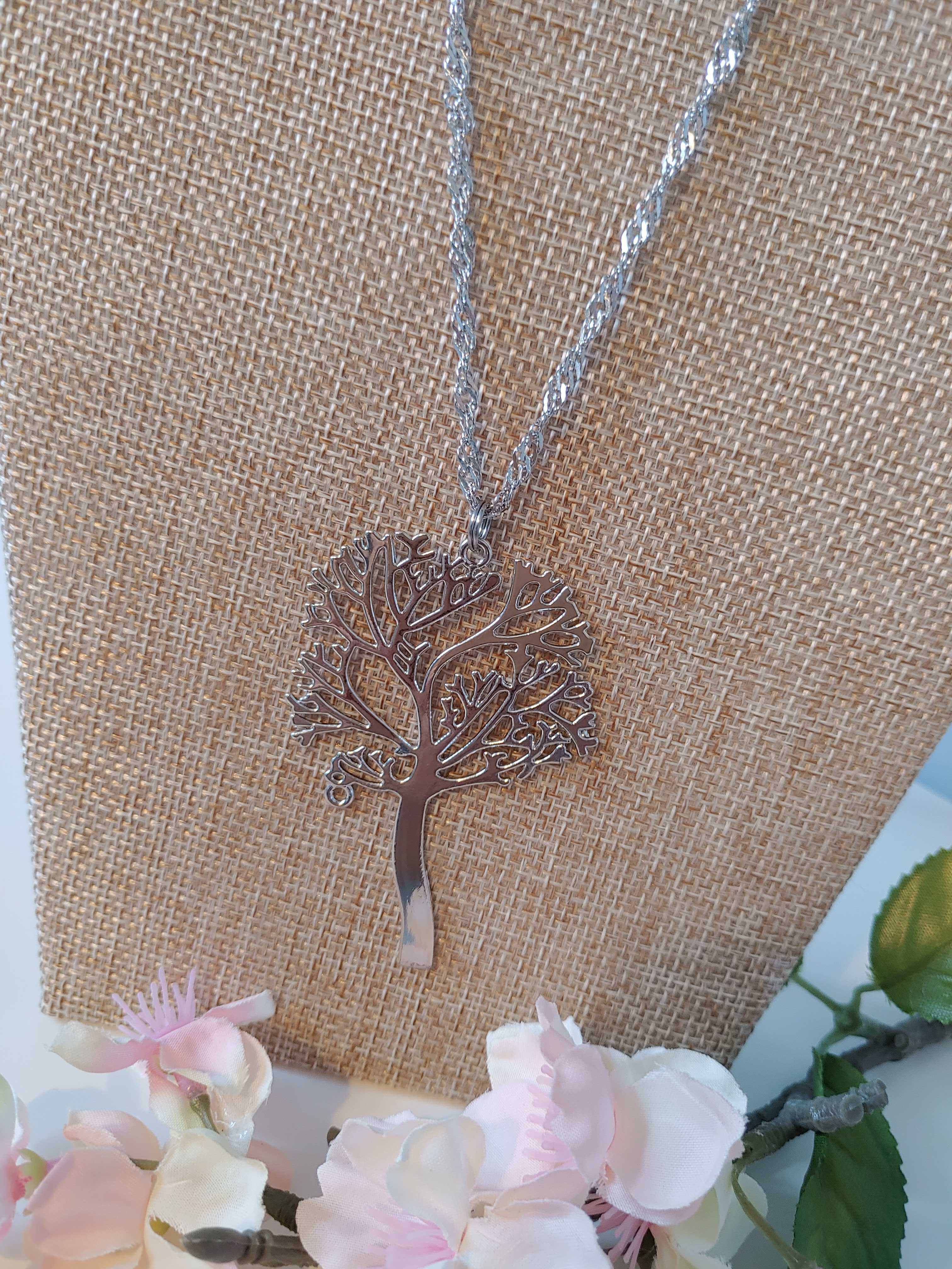 40 Perles Alliage Arbre De Vie Tibétain - Kit DIY Bijoux Collier Bracelet Argenté