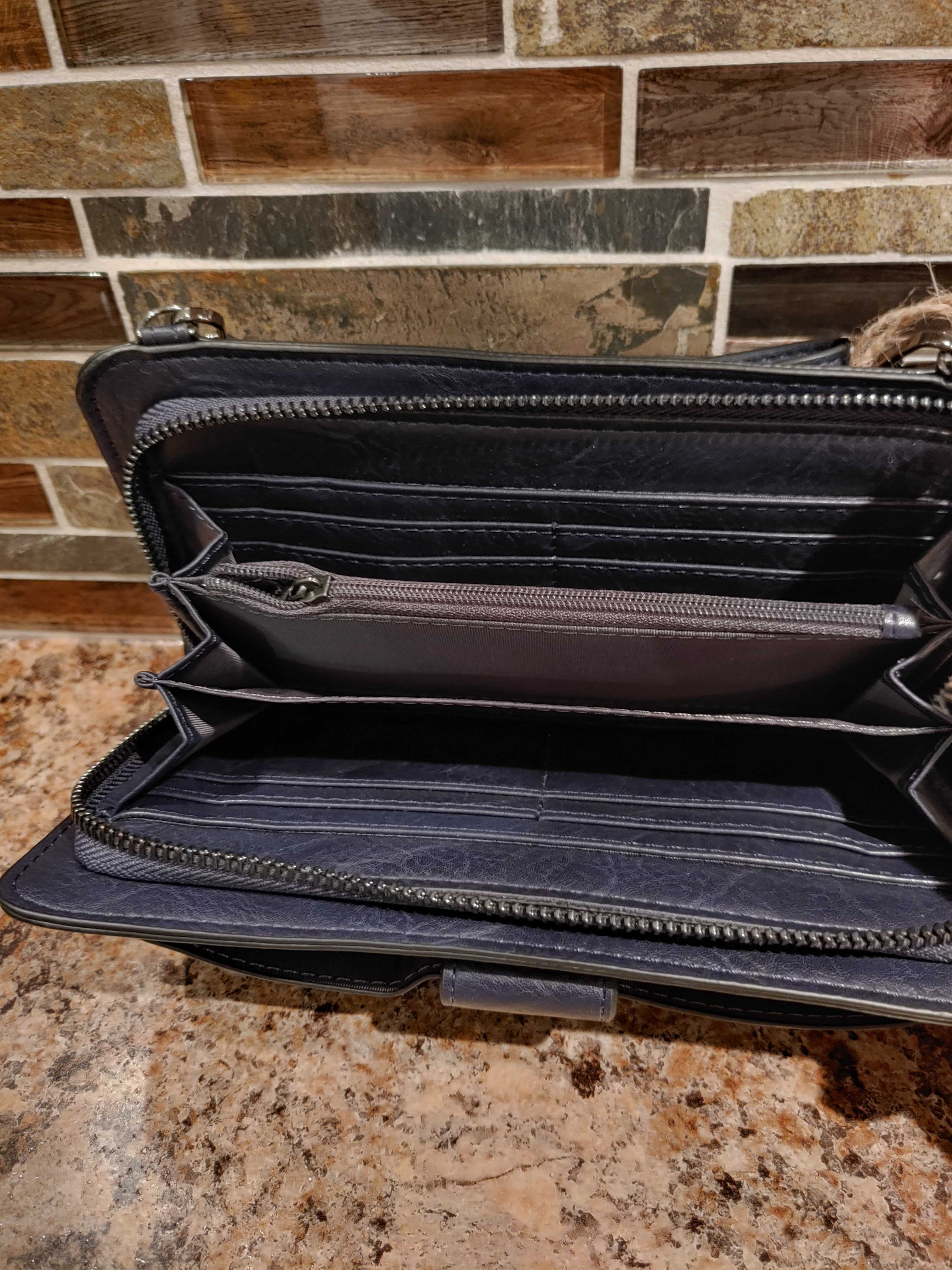 Nouveauté Portefeuille avec Pochette Cellulaire & Bandouliere